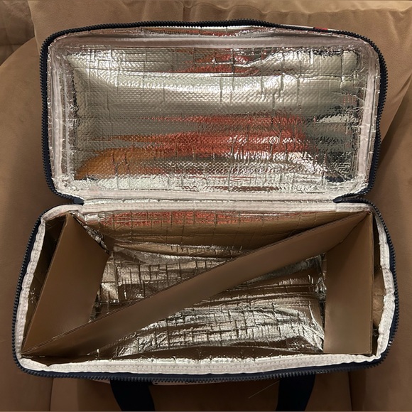 *New* Kate Spade Navy and Red Cherry Patterned Cooler Bag - Picture 7 of 13